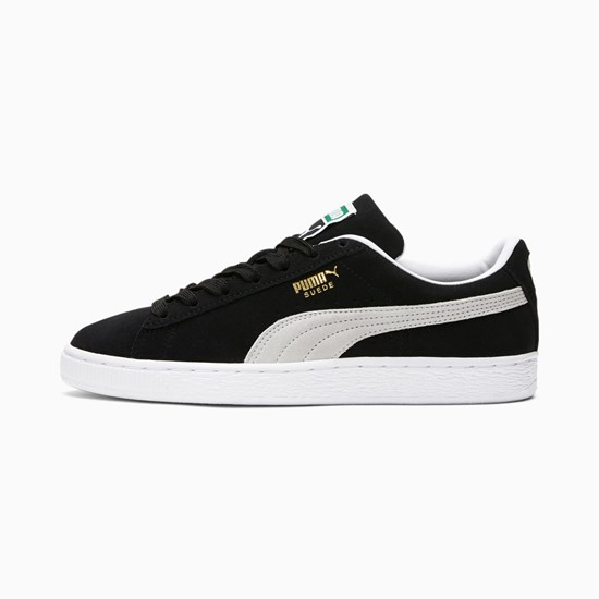 Puma Suede Classic XXI Sneakers Dame Sort Hvide | XA5874932