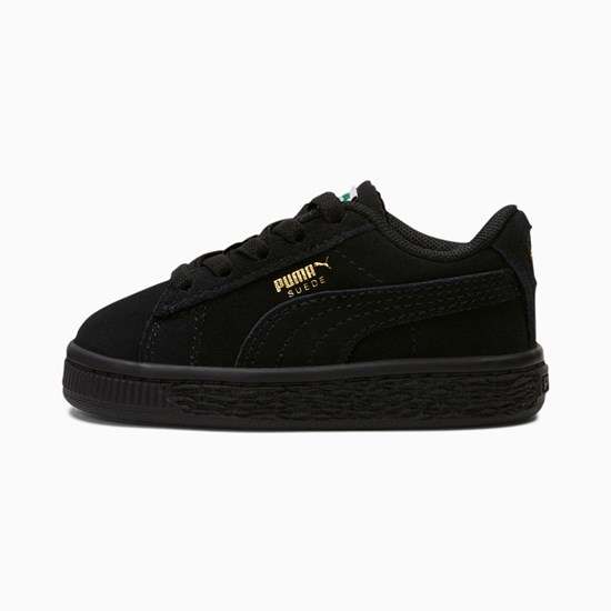 Puma Suede Classic XXI Toddler Sneakers Pige Sort Sort | 367410HTP