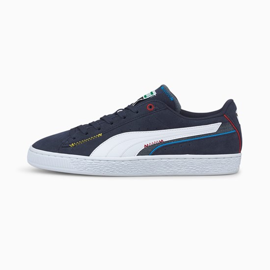 Puma Suede Displaced Sneakers Herre Hvide Mørke | IN9518764