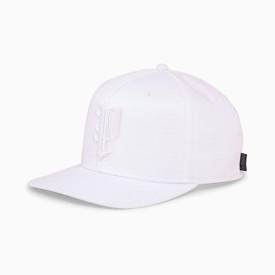 Puma The P Low Curve Hat Dame Hvide | 716582MHX